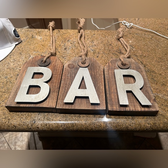 B A R rustic sign - Picture 1 of 3